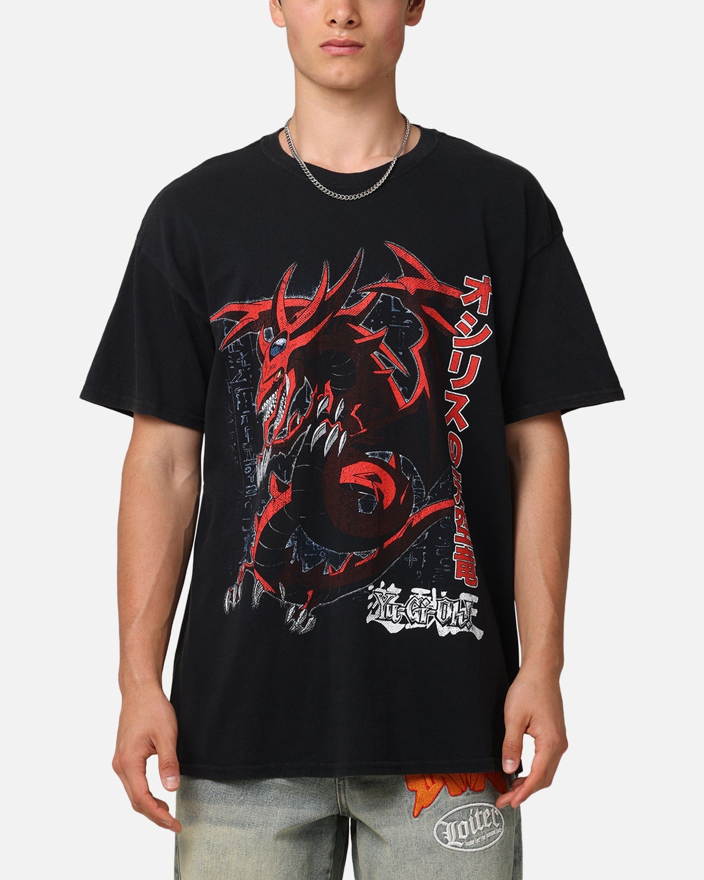 Goat Crew X Yu-Gi-Oh! Slifer Vintage T-Shirt Black Wash