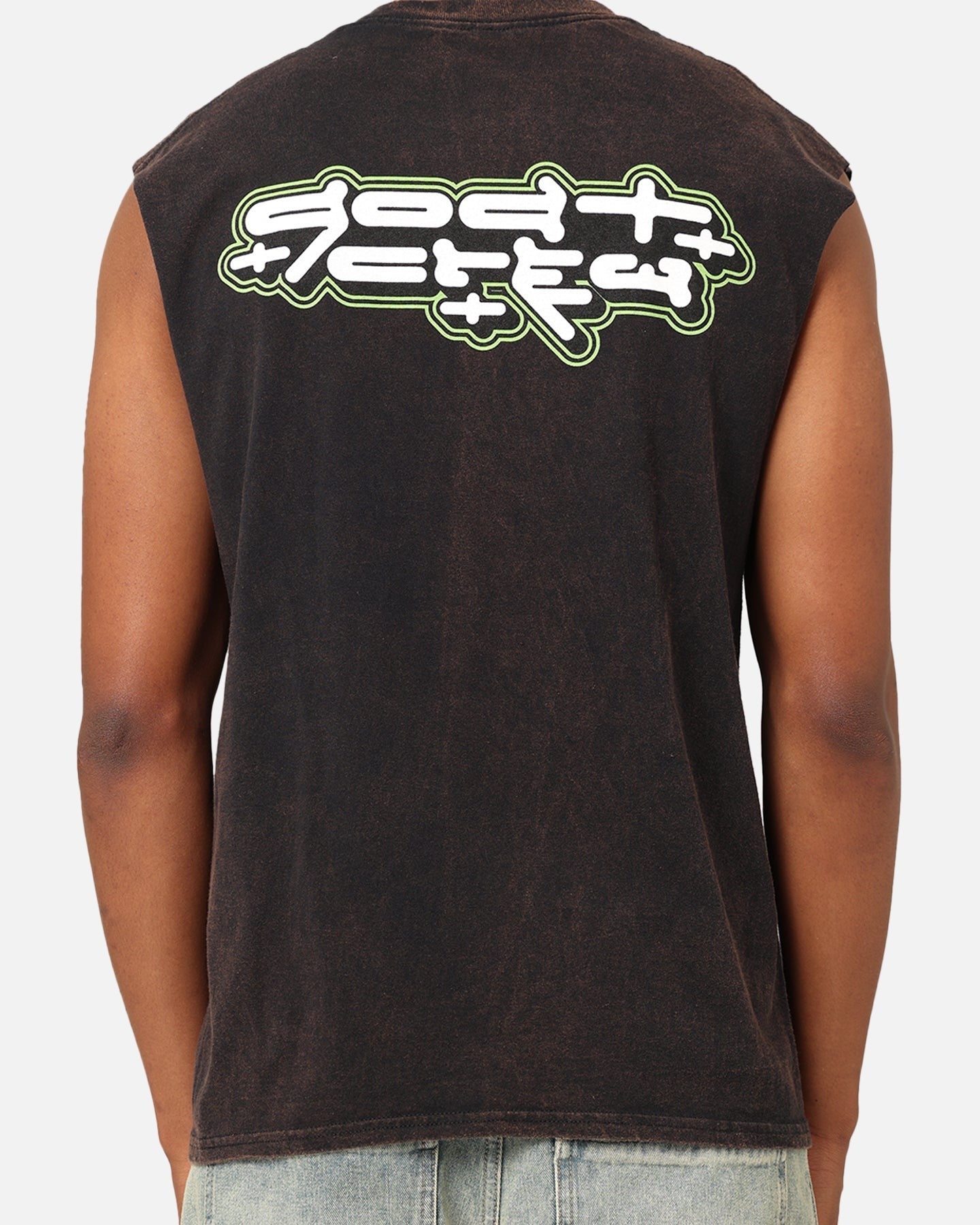 Goat Crew Y2K Ninja Vintage Muscle T-Shirt Black Wash