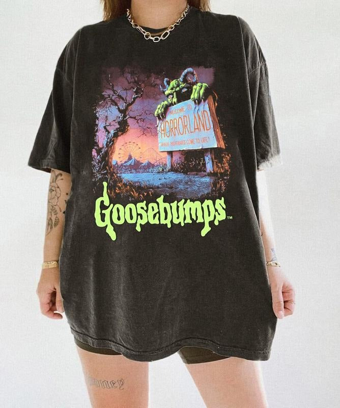 Goosebumps Horrow Shirt, Welcome To Horror Land Shirt, Vintage Goosebumps Shirt, One Day At Horror Land, Halloween Shirt, Horror Movie Shirt