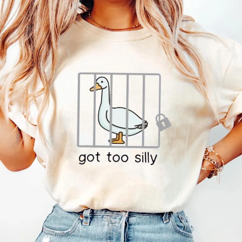 Got Too Silly Goose Shirt, Silly Sweatshirt, Funny Silly Goose Sweater Hoodie, Unisex Sweater Pullover Tee Womenswear Tops