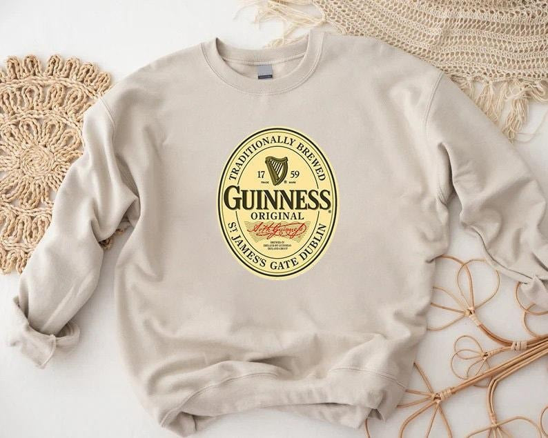 Guinness Beer Sweatshirt, Irish Dry Stout Unisex Sweater, Gift For Women