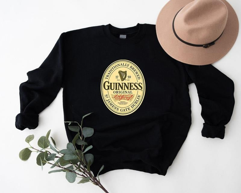 Guinness Beer Sweatshirt, Irish Dry Stout Unisex Sweater, Gift For Women