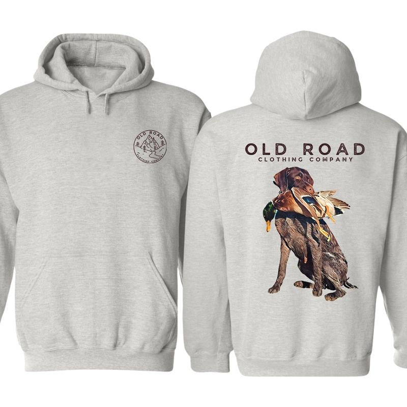 Gwp Hoodie, German Wirehaired Pointers Mens Bird Hunting Graphic Hoodie, For Him, For Her