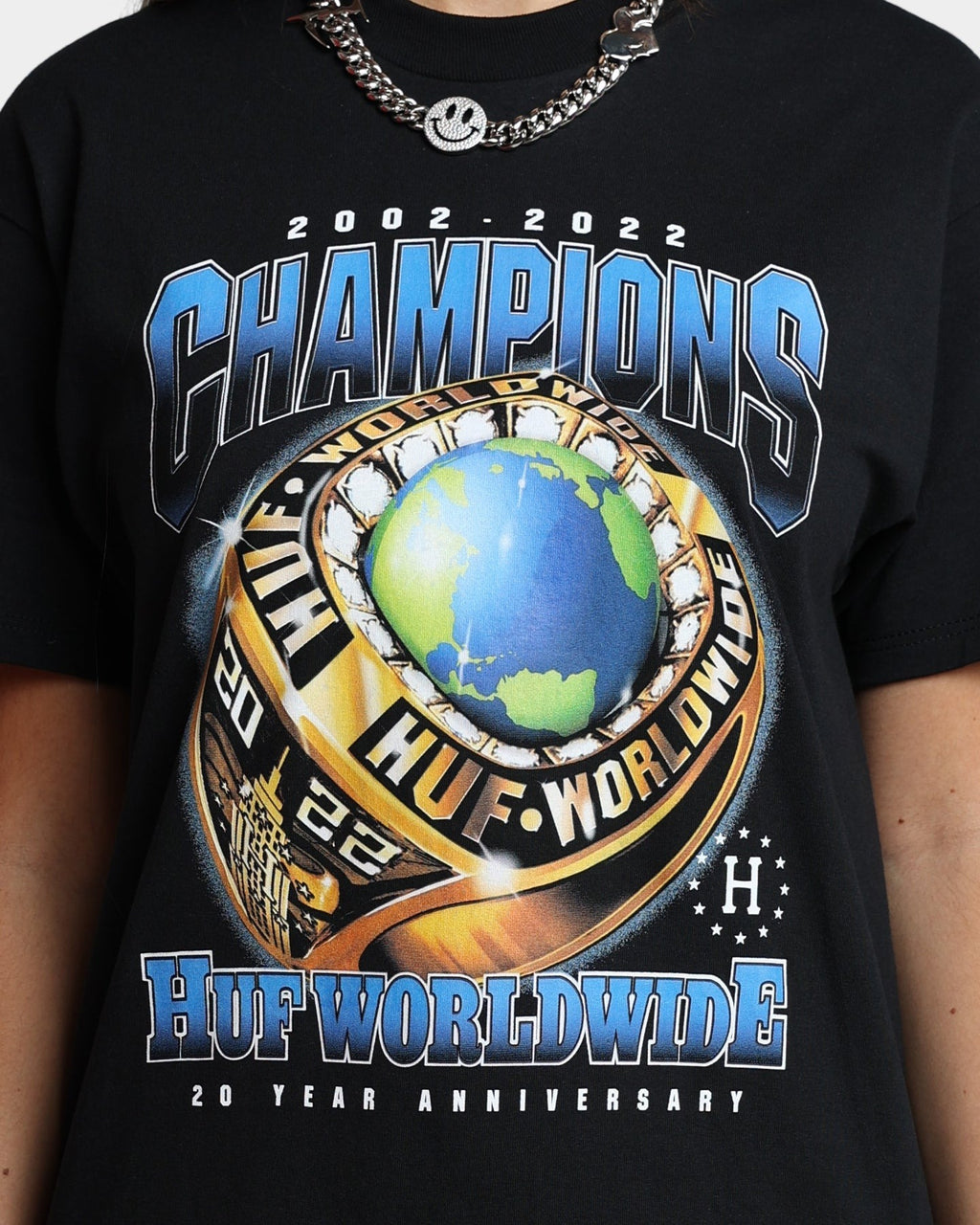 HUF Champions T-Shirt Black Style001