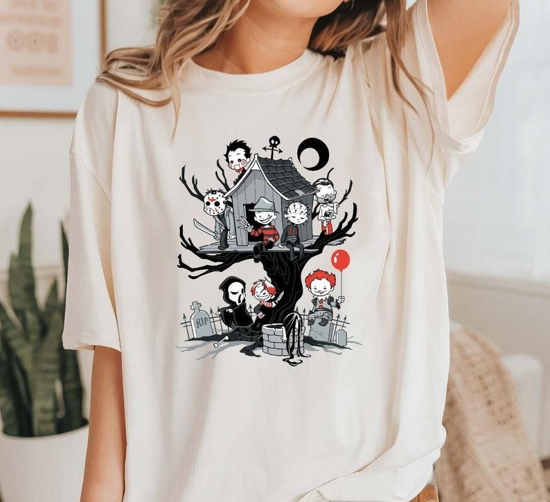 Halloween Movie Characters Spooky Tree House Shirt, Halloween Horror Movie, Horror Movie Shirt, Spooky Season Shirt, Halloween Sweatshirt