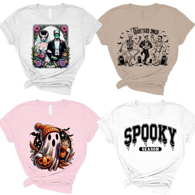 Halloween Shirts- Print is Sublimation, Unisex T-Shirt, Funny Tee, Funny Apparel, Gift Idea, Relaxed Fit, Casual Apparel, Cute Top, Great with Jeans, All Seasons, Fun Style, Comfortable Shirt