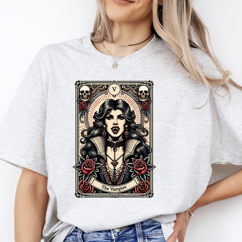 Halloween Shirts Round  3- Print is Sublimation, Unisex T-Shirt, Funny Tee, Womenswear Graphic Womenswear Graphic Womenswear Graphic