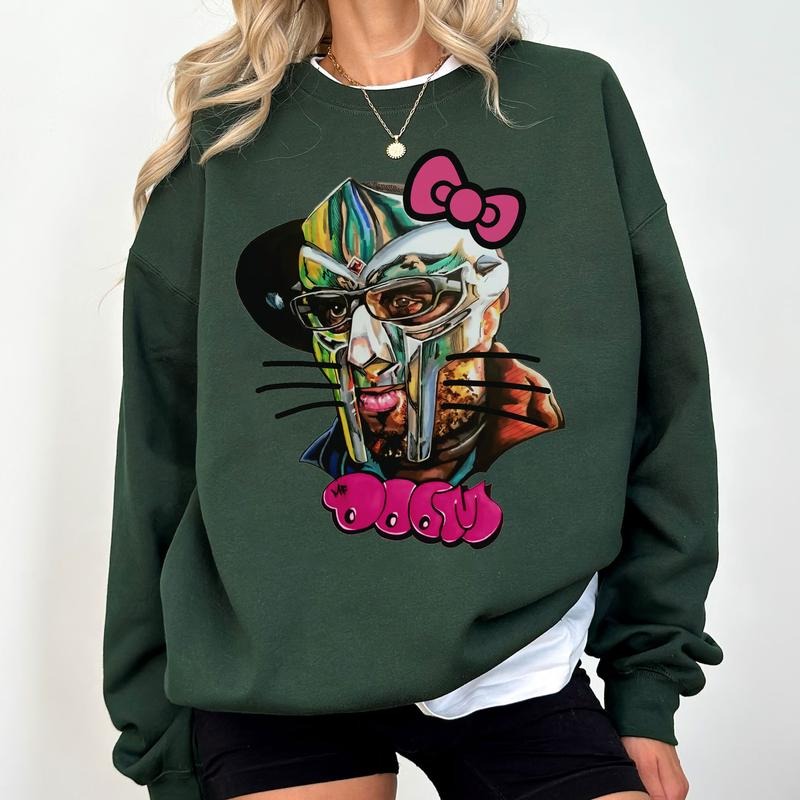Hello MF Doom Kitty, Metal Face Shirt, MF Doom hip hop Shirt, Mf Doom Tee, Mf Doom Graphic Shirt, Mf Doom Comic, Mf Doom, Mf Doom Merch, Vintage Rappe