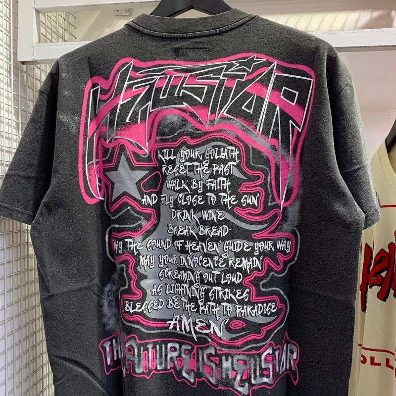 Hellstar Future Y2K Aesthetic T Shirt, Harajuku Tee, Goth Punk T-Shirt, Alternative Clothing, Y2k Graphic Shirt, Unisex Shirt, Cotton Shirt, Vintage Shirt, Crewneck Shirt, Streetwear, Oversized T-Shirt style 001