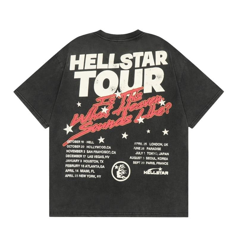 Hellstar Tour Is This What Heaven Sounds Like Y2K Aesthetic T Shirt, Harajuku Tee, Goth Punk T-Shirt, Alternative Clothing, Y2k Graphic Shirt, Unisex Shirt, Cotton Shirt, Vintage Shirt, Crewneck Shirt, Streetwear, Oversized T-Shirt