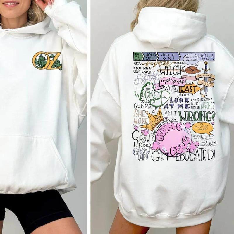 Her Sister Was A Witch T Shirt, The Wizard Of Oz 2 Side Sweatshirt Hoodie, Unisex Sweater Pullover Tee