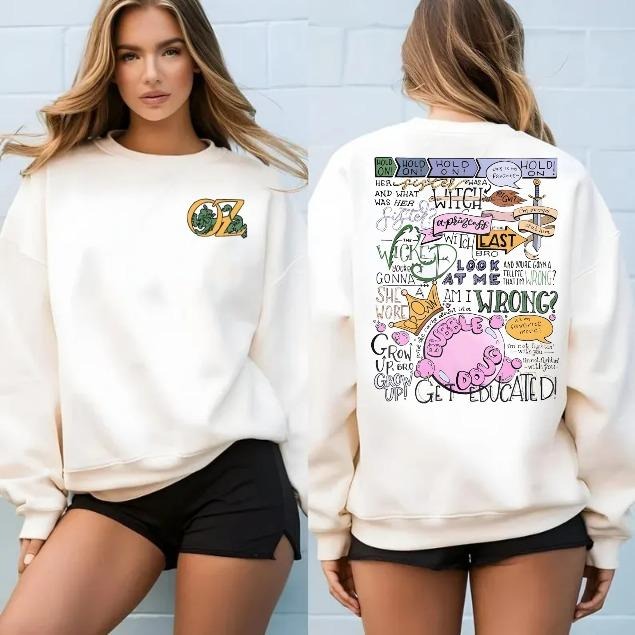 Her Sister Was A Witch T Shirt, The Wizard Of Oz 2 Side Sweatshirt Hoodie, Unisex Sweater Pullover Tee