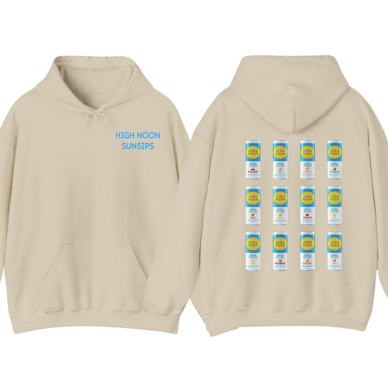 High Noon Sunsips Vintage Unisex Heavy Blend Hoodie, For Men And Women