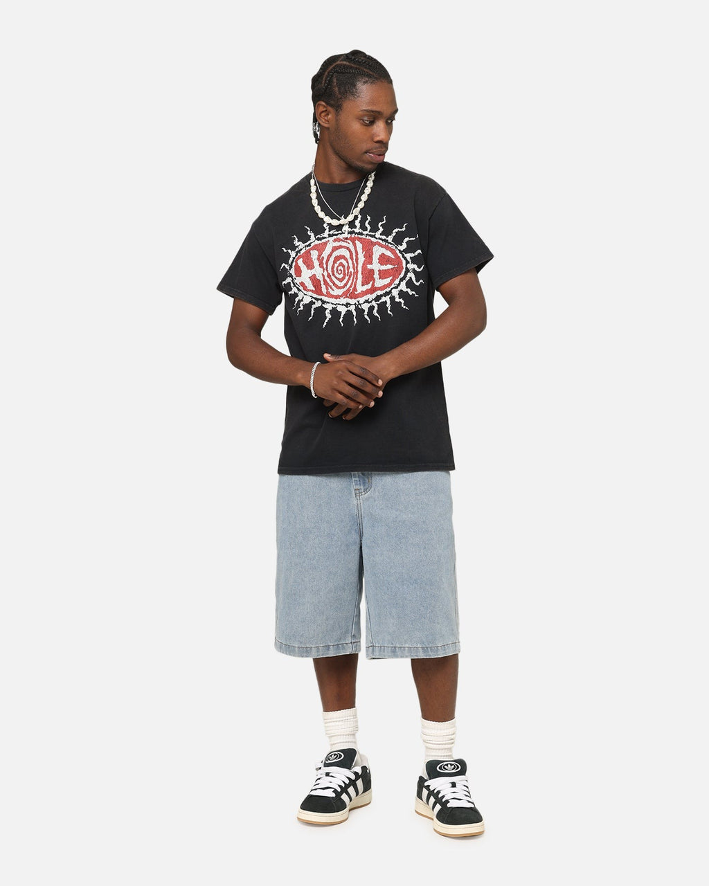 Hole Hole Vintage T-Shirt Black Vintage