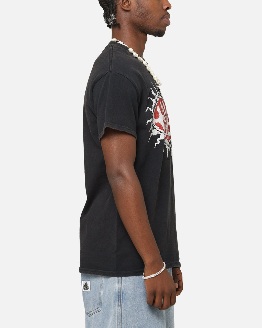 Hole Hole Vintage T-Shirt Black Vintage