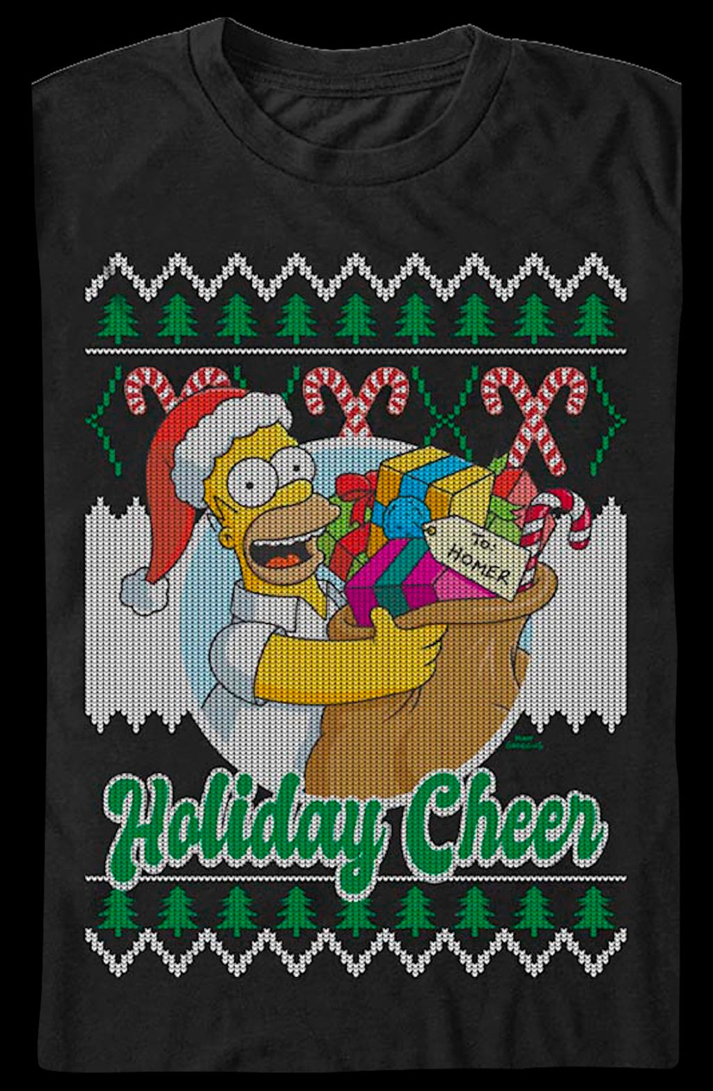 Holiday Cheer Simpsons T-Shirt