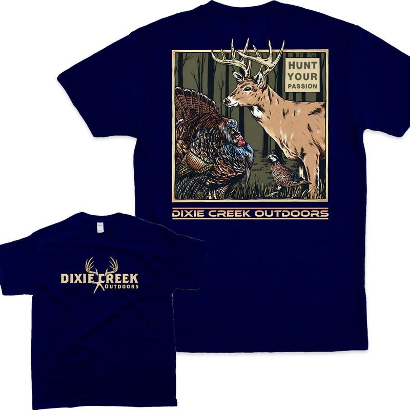 Dixie Creek Outdoors Hunt Your Passion Unisex T-shirt/Sweatshirt/Hoodie - Festive Christmas Sweatshirts - Cotton, Pullover