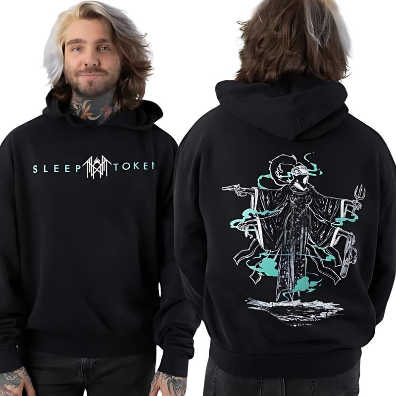 [SALE UPTO 70%] Sleep Token Ascensionism Acid-Washed T-shirt/Sweatshirt/Hoodie, Unisex Band Merch Pullover, Outdoors, For Men, For Women, Top