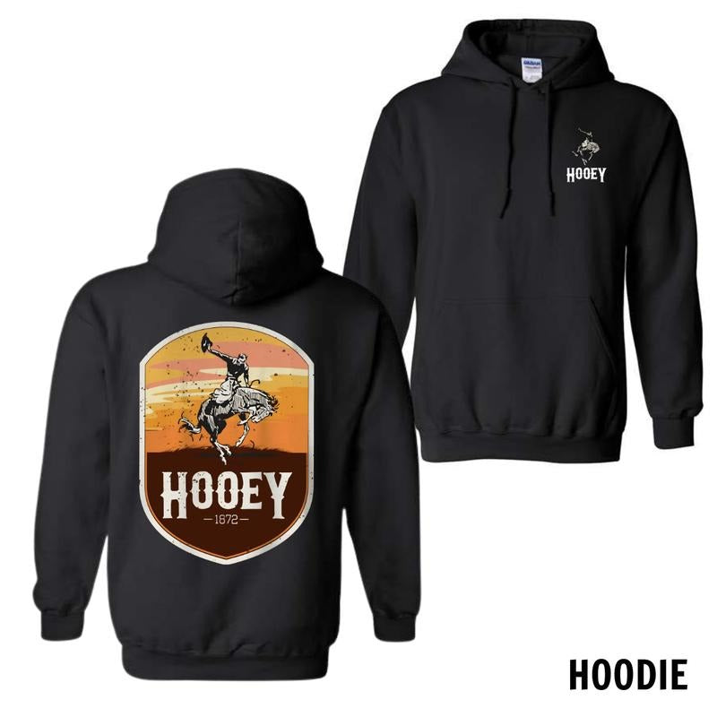 Hooey Menswear Hoodie, Sweatshirt, and T-Shirt - Classic Western Rodeo Design with Bold Cowboy Graphics for Rodeo Enthusiasts and Western Style Fans