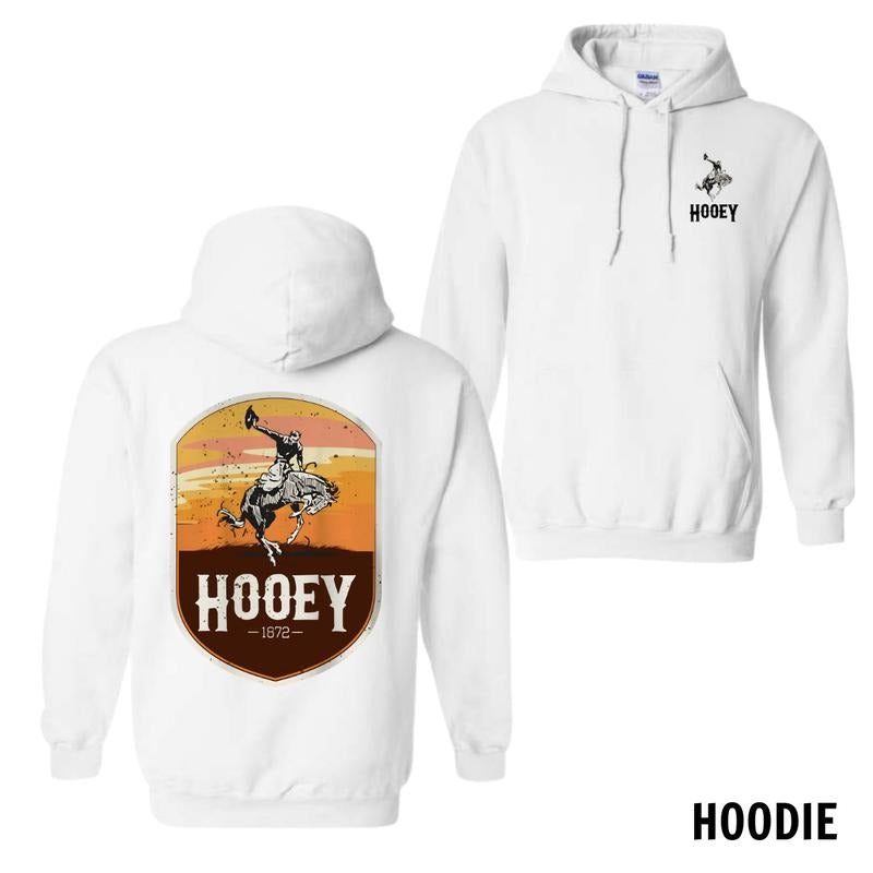 Hooey Menswear Hoodie, Sweatshirt, and T-Shirt - Classic Western Rodeo Design with Bold Cowboy Graphics for Rodeo Enthusiasts and Western Style Fans