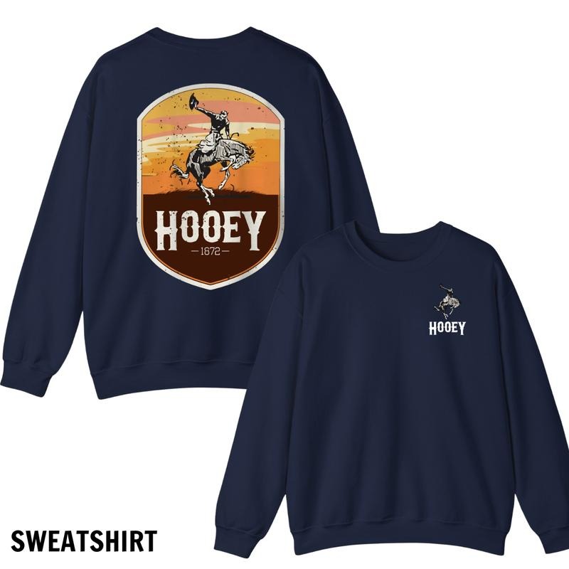 Hooey Menswear Hoodie, Sweatshirt, and T-Shirt - Classic Western Rodeo Design with Bold Cowboy Graphics for Rodeo Enthusiasts and Western Style Fans
