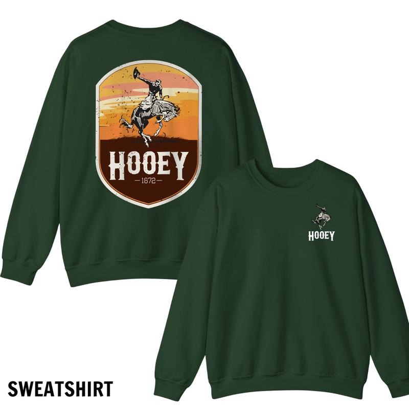 Hooey Menswear Hoodie, Sweatshirt, and T-Shirt - Classic Western Rodeo Design with Bold Cowboy Graphics for Rodeo Enthusiasts and Western Style Fans