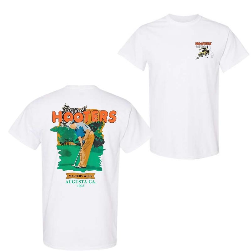 Hooters Golf Club Week 1993 Vintage Golf 2 Sided T-Shirt, For Men And Women, Trendy Shirt Cotton Fashion