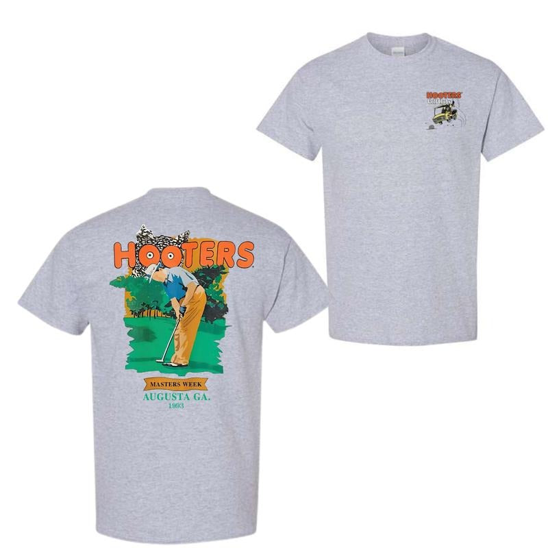 Hooters Golf Club Week 1993 Vintage Golf 2 Sided T-Shirt, For Men And Women, Trendy Shirt Cotton Fashion