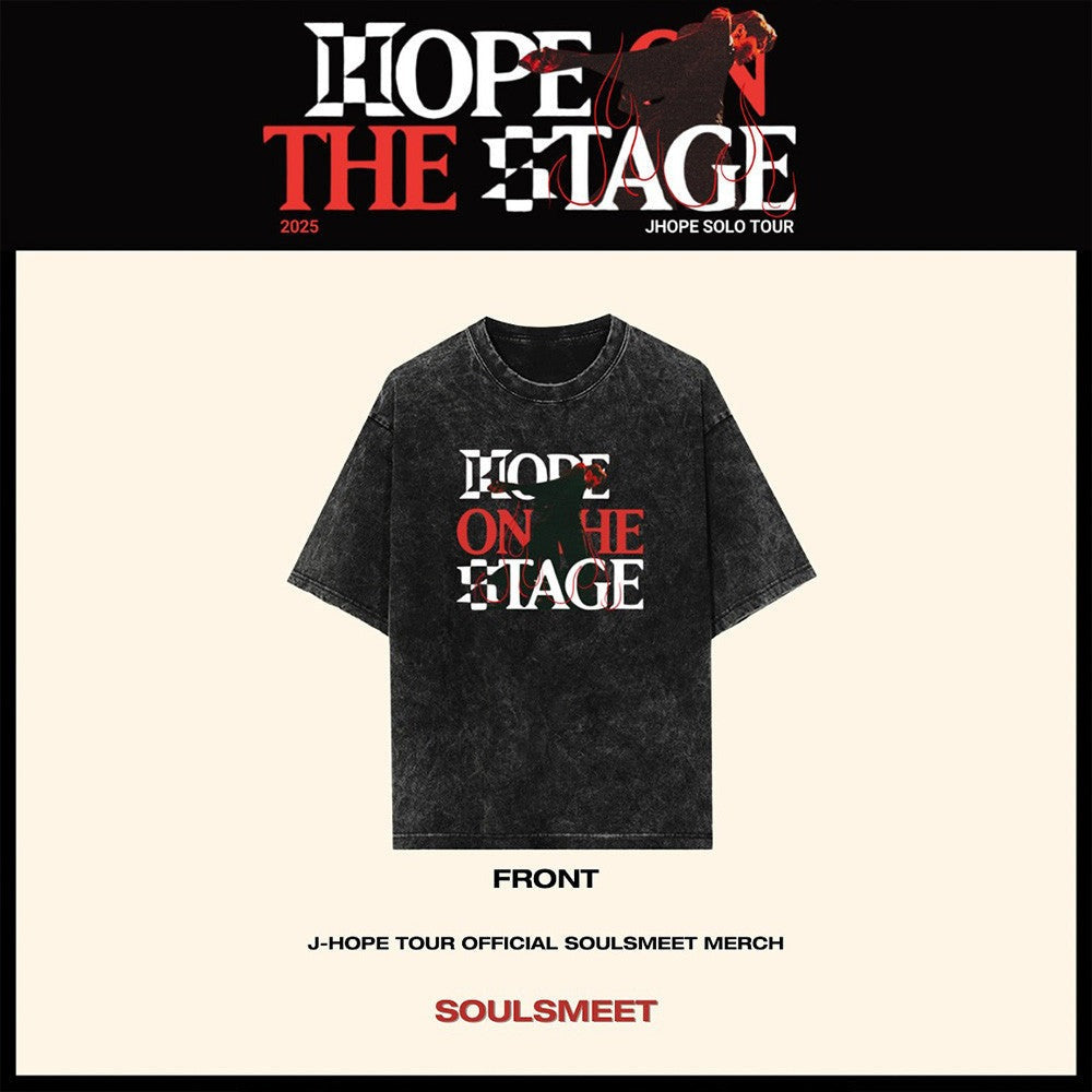 Hope On The Stage Merch Wash T-Shirt For Fan Jhope Merch Tour Gifts For Music Lover