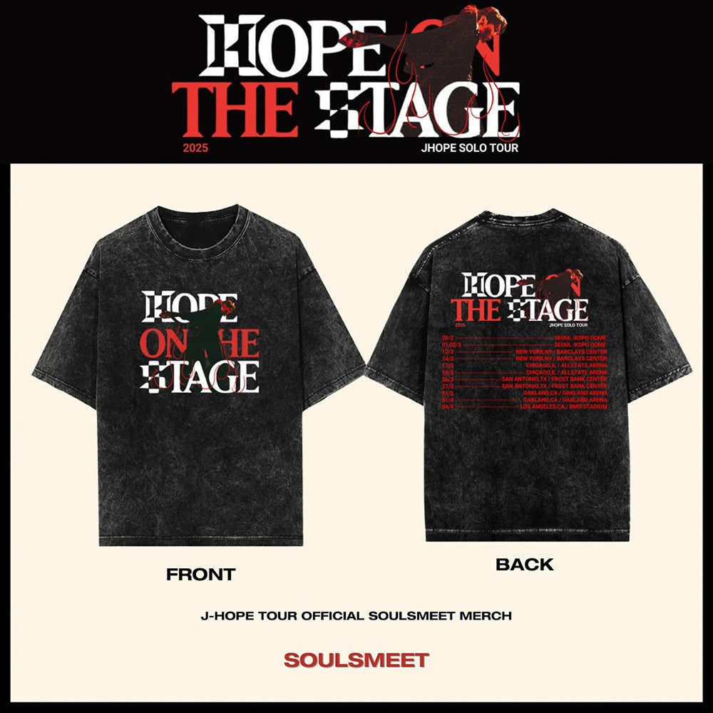 Hope On The Stage Merch Wash T-Shirt Jhope Merch Tour Gifts For Music Fan