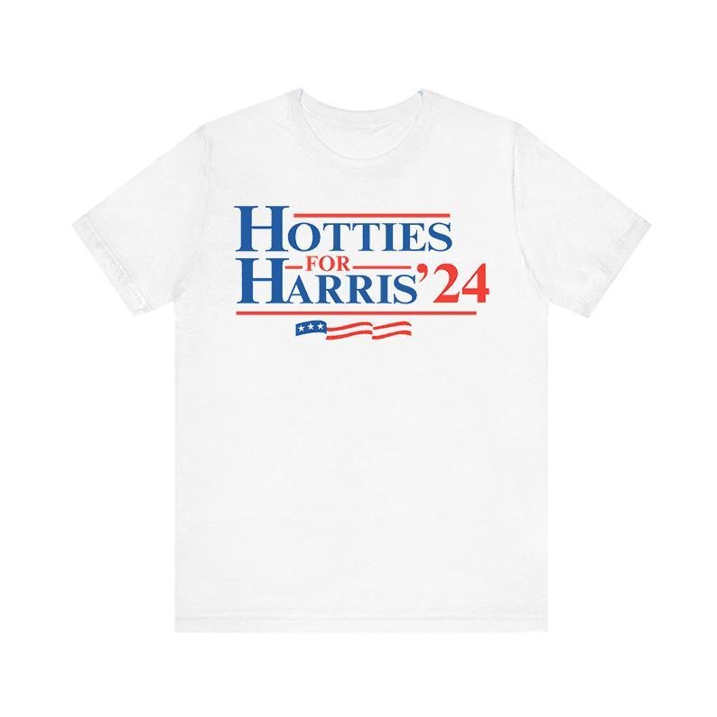 Hotties For Harris Shirt, Kamala Harris, Madam President, Vote Shirt, Rapper Hiphop Music Merch For Fan, Cotton Top Womenswear