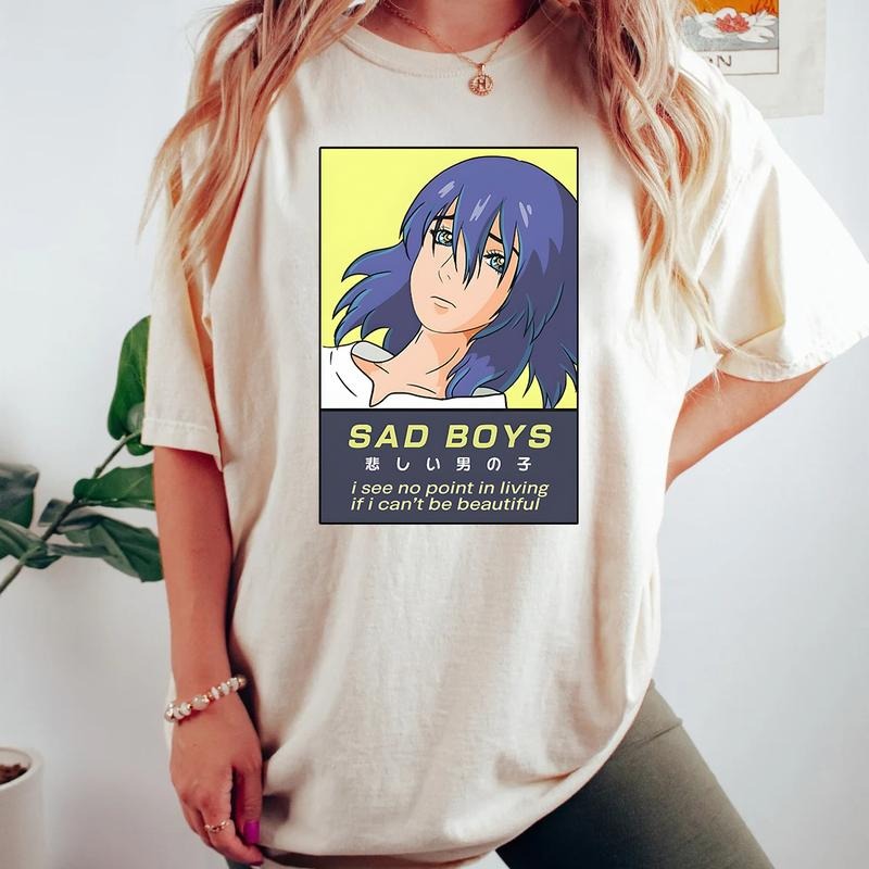 Howl Sad Boys T-Shirt, Howl's Moving Castle Shirt, Anime shirt, Harajuku Clothing