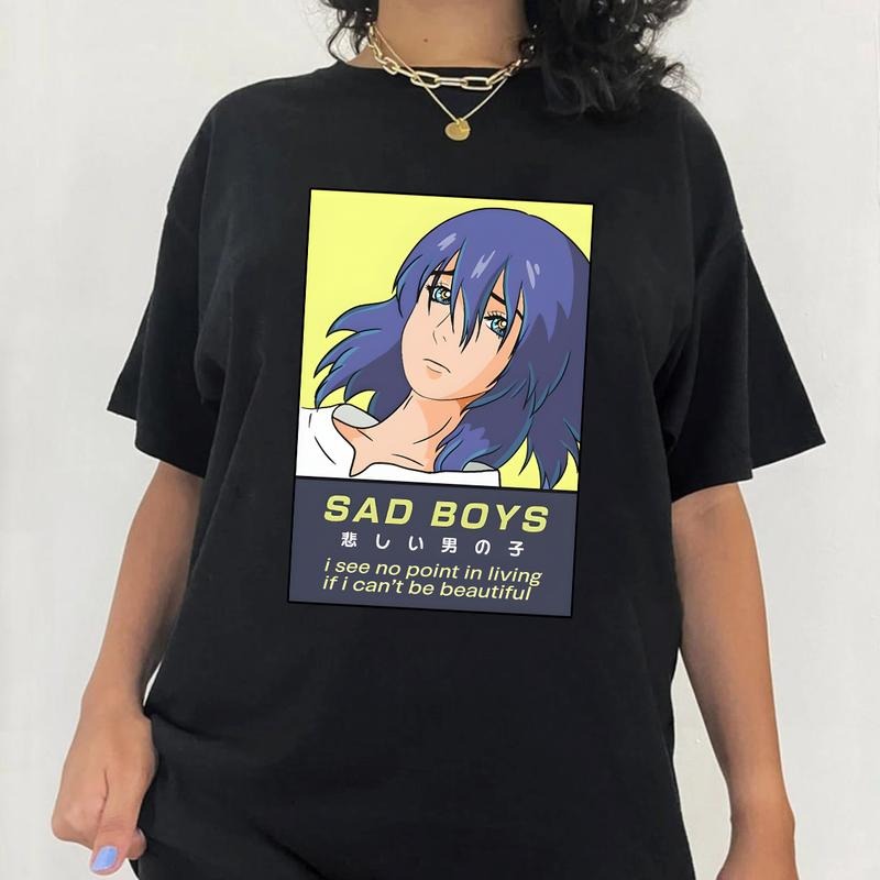 Howl Sad Boys T-Shirt, Howl's Moving Castle Shirt, Anime shirt, Harajuku Clothing