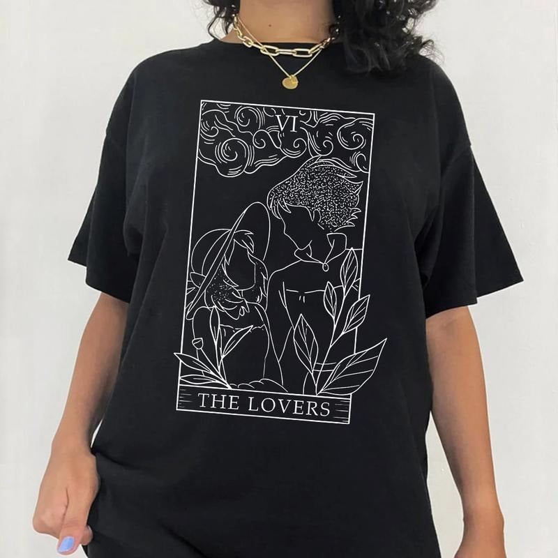 Howl and Sophie Shirt, Howl's Moving Castle Shirt, Anime shirt, Harajuku Clothing