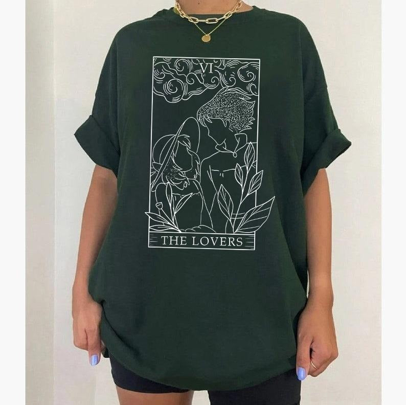 Howl and Sophie Shirt, Howl's Moving Castle Shirt, Anime shirt, Harajuku Clothing