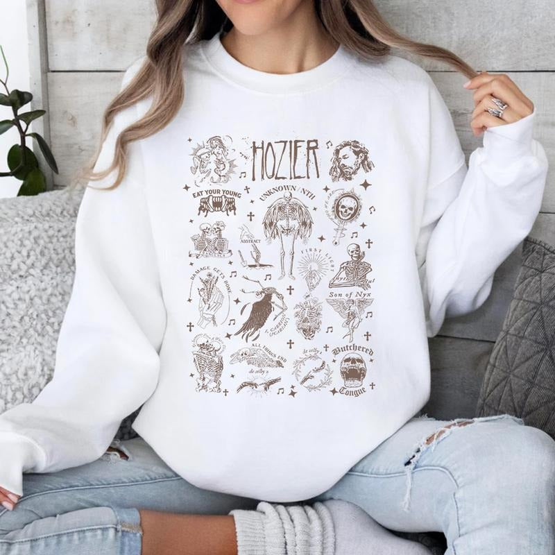 Hozierr Song Lyrics Shirt, Country Music, Hozierr Merch, Unreal Unearth Tour 2024 Sweatshirt, Hoodie, T Shirt