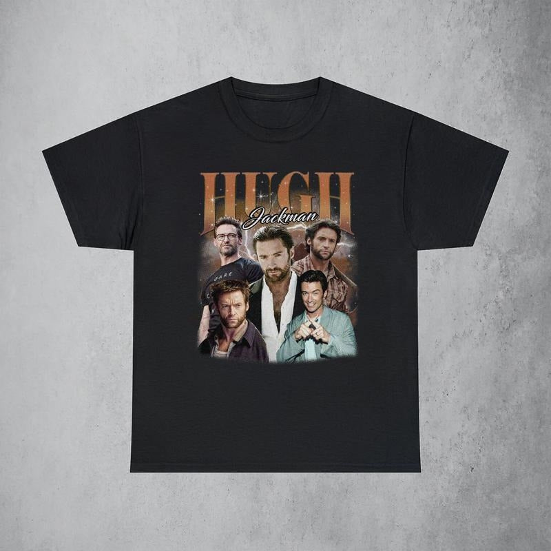 Hugh Jackman Vintage Shirt, Graphic Tee, Hugh Jackman Retro 90s Shirt, Hugh Jackman Gift Merch style 001