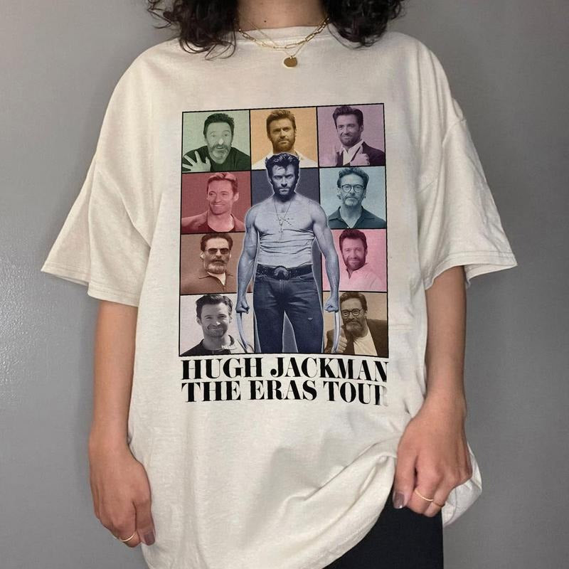 Hugh Jackmann Tour Shirt, Gift For Woman and Man Unisex T-Shirt Cotton Fabric style 001