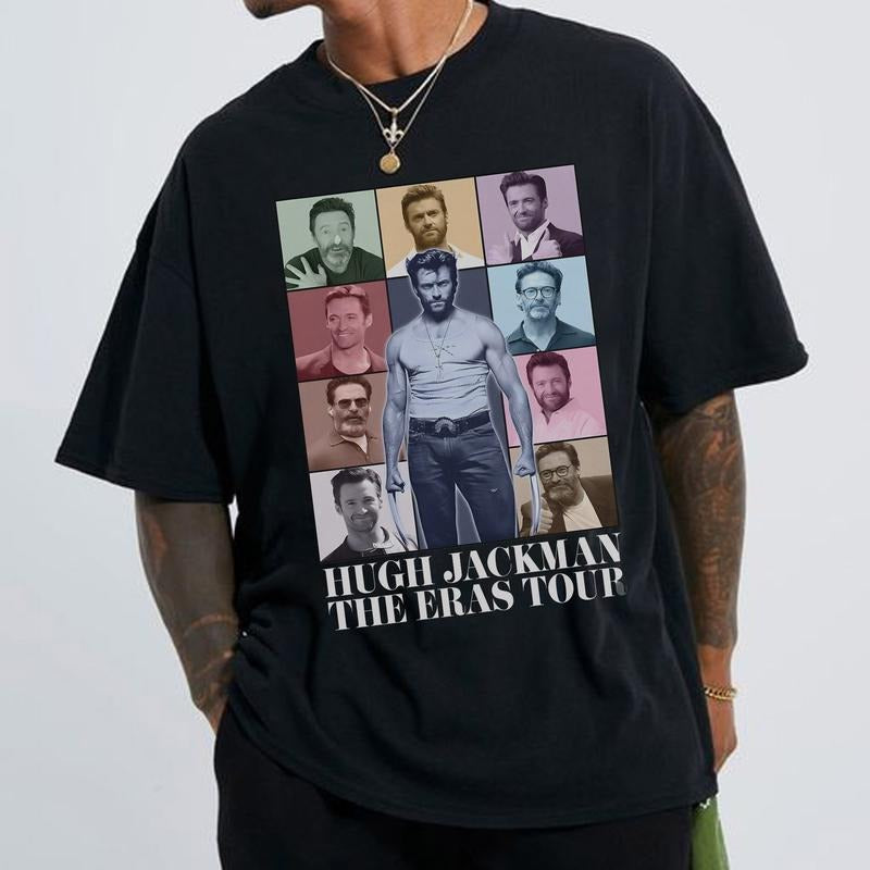 Hugh Jackmann Tour Shirt, Gift For Woman and Man Unisex T-Shirt Cotton Fabric style 001