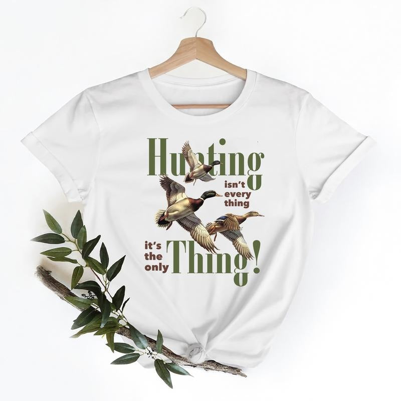 Hunting isnt everything Funny Mallard Duck Graphic shirt Unisex Retro Sweatshirt Pullover, Hunting Season Hoodie