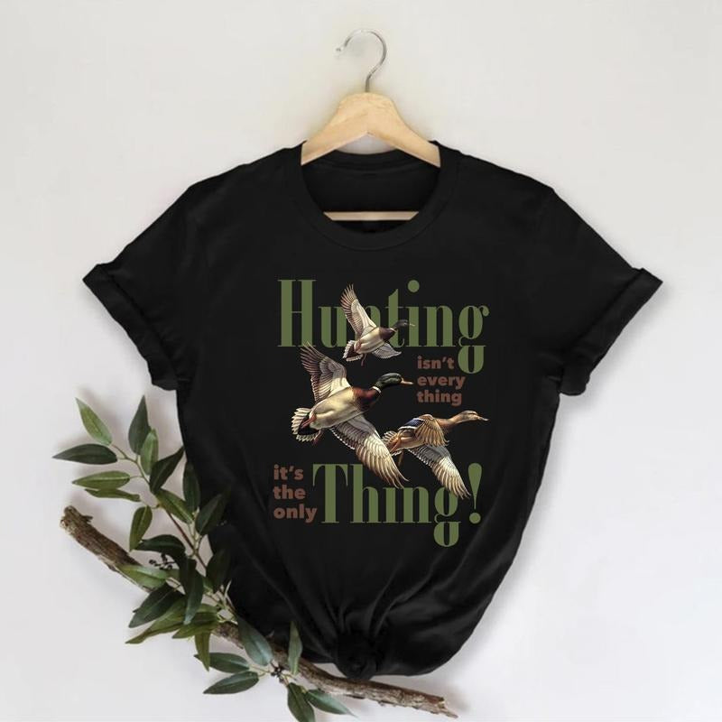 Hunting isnt everything Funny Mallard Duck Graphic shirt Unisex Retro Sweatshirt Pullover, Hunting Season Hoodie