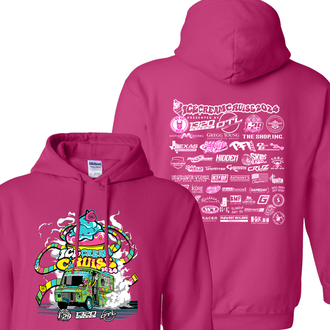 1320Video Ice Cream Cruise 2024 Hoodie