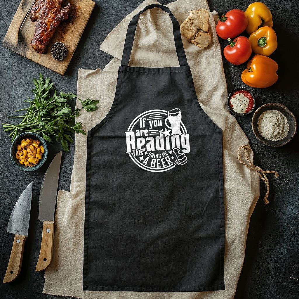 If You're Reading This, Bring Beer T-shirt - Hilarious Chef Utensils Design! 100% Cotton, Unisex. Perfect for culinary adventurers and beer enthusiasts!