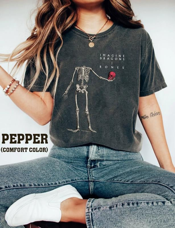 Imag1ne Drag0ns Bones Shirt , Imag1ne Drag0ns Concert Outfit , Imag1ne Dr4g0ns Loom Tour Shirt, Music Shirt, Gift For ID Fans