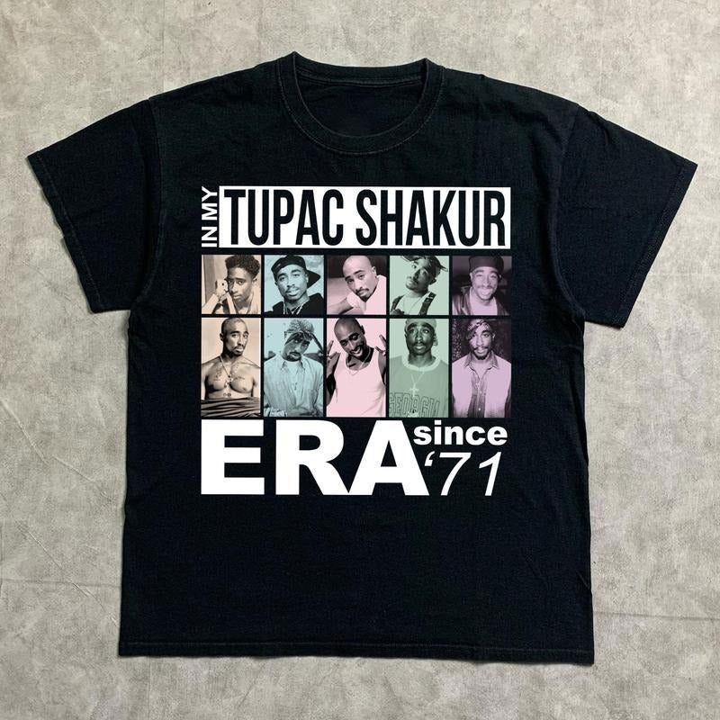 In My Tupac Era Shirt, Vintage TuPac Graphic Tee, 2Pac Shirt, 90s Merch, Rapper Shirt, Hip Hop 90s Legends Shirt, Rapper Merch style 001