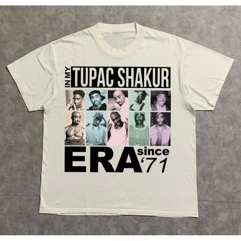 In My Tupac Era Shirt, Vintage TuPac Graphic Tee, 2Pac Shirt, 90s Merch, Rapper Shirt, Hip Hop 90s Legends Shirt, Rapper Merch style 001