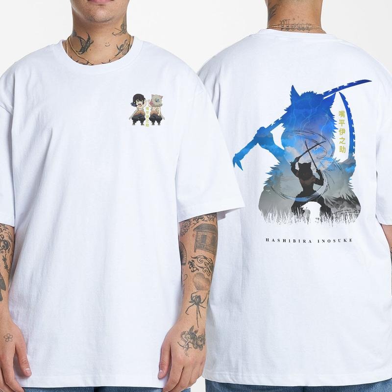 Inosuke Hashibira 2 sides Shirt, Main characters Shirt, Demon Slayer t-shirt, Anime sweatshirt hoodie, Anime lover t-shirt