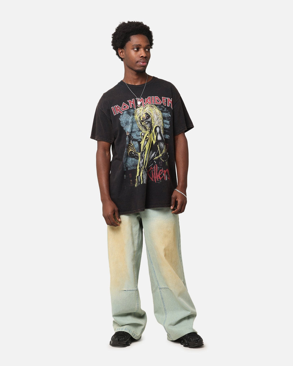 Iron Maiden Killers Green T-Shirt Black Vintage