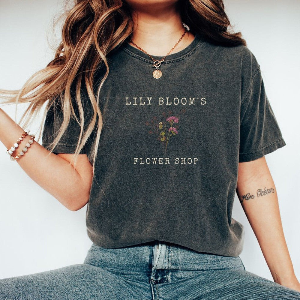 It Ends With Us Merch Lily Bloom's Flower Shop T-Shirt Gifts For Music Lovers Gift for Brother