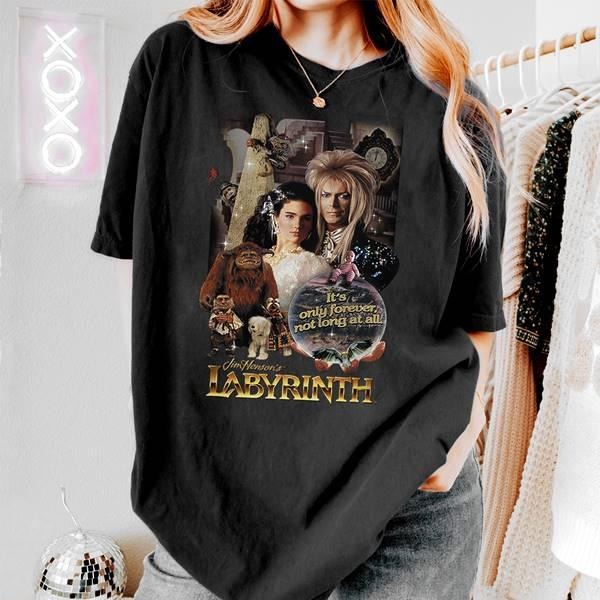 It's Only Forever Not Long At All Jim Henson's Labyrinth Shirt Labyrinth Movie Goblin King David Bowie Shirt